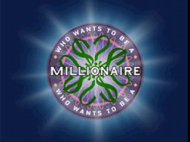Who Wants to Be A Millionaire title screen for Playstation